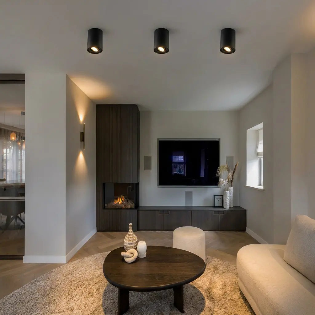 spot de plafond moderne lysrum au plafond, lumière ciblée