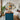 Suspension vintage verre, vue de face
