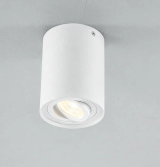 spot de plafond blanc lysrum, détail de la fixation au plafond