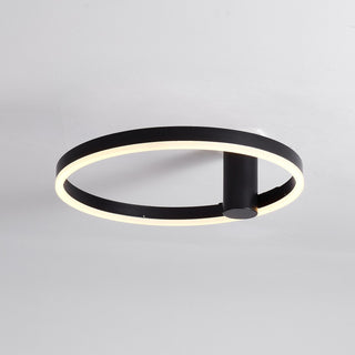 Plafonnier noir Ø40 cm Lysrum — 1200 lumens du blanc chaud au blanc froid
