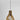 suspension en bois vue de face avec long câble noir et pavillon noir