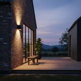 applique murale extérieure LED, lampe extérieure avec détecteur de mouvement, éclairage extérieur IP65, applique extérieure noir 24W