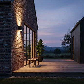 applique murale extérieure LED, lampe extérieure avec détecteur de mouvement, éclairage extérieur IP65, applique extérieure noir 24W