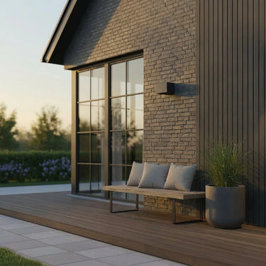 applique murale extérieure LED, lampe extérieure avec détecteur de mouvement, éclairage extérieur IP65, applique extérieure noir 24W