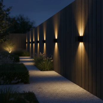 applique murale extérieure LED, lampe extérieure avec détecteur de mouvement, éclairage extérieur IP65, applique extérieure noir 24W