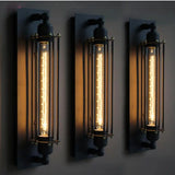 applique murale industrielle, applique murale noire, lampe murale E27, éclairage salon chambre, applique métal noir