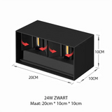 applique murale extérieure, lampe murale noir blanc, éclairage LED extérieur, applique IP65, lampe moderne murale, éclairage mural métal