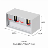 applique murale extérieure, lampe murale noir blanc, éclairage LED extérieur, applique IP65, lampe moderne murale, éclairage mural métal