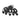 douille plafond noir, fixation plafond 5 douilles, douille E27, support suspension noir, câble luminaire noir, raccord plafond 5 lampes