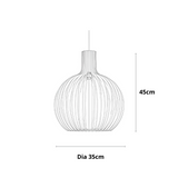 suspension en bois Ibiza, lampe suspendue en bois, luminaire plafond E27, suspension bois noire ou blanche, lampe design rustique