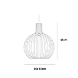 suspension en bois Ibiza, lampe suspendue en bois, luminaire plafond E27, suspension bois noire ou blanche, lampe design rustique