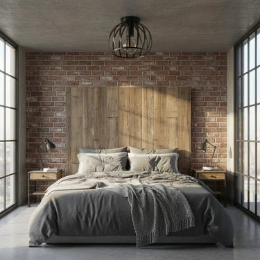 plafonnier industriel noir, plafonnier E27, lampe plafond dimmable, éclairage industriel, plafonnier métal noir, lampe plafond chambre