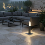 lampadaire extérieur LED, lampe de jardin noire, lampadaire de jardin IP65, luminaire extérieur en aluminium