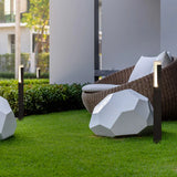 lampadaire extérieur LED, lampe de jardin noire, lampadaire de jardin IP65, luminaire extérieur en aluminium