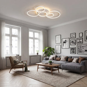Plafonnier Moderne Blanc, 6 Pièces | Solara