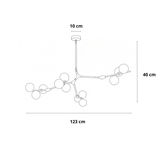 plafonnier en verre doré, plafonnier G9, plafonnier salon, plafonnier chambre, plafonnier salle à manger, plafonnier table à manger
