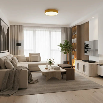 plafonnier scandinave, lampe plafond LED, luminaire nordique, plafonnier moderne, éclairage salon, lampe design aluminium, plafonnier chambre