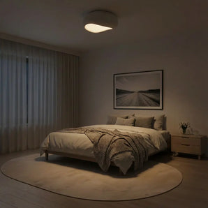 plafonnier Wabi Sabi, lampe plafond E27, luminaire minimaliste, plafonnier design, éclairage salon, lampe métal dimmable