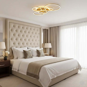 Plafonnier moderne pour salon doré | Solara