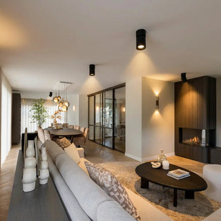 Spot de plafond à tête orientable Lysrum, coloris blanc