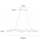 suspension effet bois, suspension résine effet bois, suspension LED intégrée, suspension design naturelle, suspension marron moderne