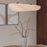 suspension en tissu, lampe suspendue tissu, luminaire chambre, suspension dimmable, éclairage LED intégré