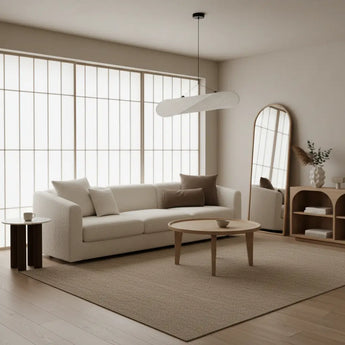 suspension en tissu, lampe suspendue tissu, luminaire chambre, suspension dimmable, éclairage LED intégré