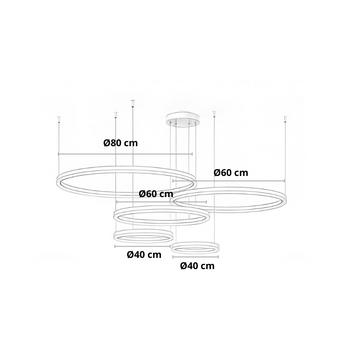 plafonnier doré, plafonnier moderne, plafonnier LED, lampe plafond salon, plafonnier dimmable, éclairage salon, plafonnier anneaux