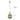 Lampe suspendue en verre, gros plan