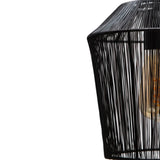 suspension noire MILA, lampe suspendue industrielle, suspension salle à manger, luminaire noir mat, suspension dimmable E27