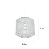 suspension bronze, lampe suspendue bronze antique, luminaire E27, suspension salle à manger, lampe design bronze