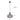 suspension en verre, lampe suspendue en verre, suspension E27 noire et or, luminaire en verre pour salon