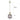 suspension en verre, lampe suspendue en verre, suspension E27 noire et or, luminaire en verre pour salon