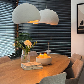 suspension Wabi Sabi, lampe suspendue, luminaire dimmable, lampe design résine, éclairage salon, suspension chambre