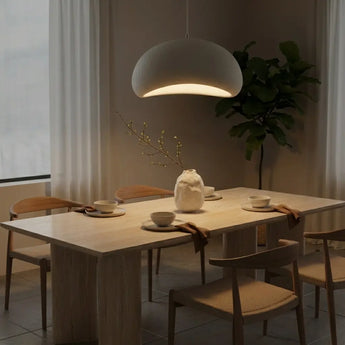 suspension Wabi Sabi, lampe suspendue, luminaire dimmable, lampe design résine, éclairage salon, suspension chambre