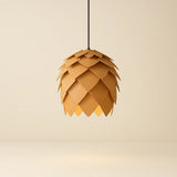 suspension en chêne, suspension en bois chêne clair, suspension en bois naturelle, suspension en bois design, suspension E27 en bois