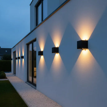 lampe extérieure avec capteur de mouvement, applique murale extérieure LED IP65, éclairage extérieur moderne avec capteur