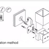 lampe extérieure avec capteur de mouvement, applique murale extérieure LED IP65, éclairage extérieur moderne avec capteur