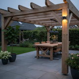 lampe extérieure avec capteur de mouvement, applique murale extérieure LED IP65, éclairage extérieur moderne avec capteur