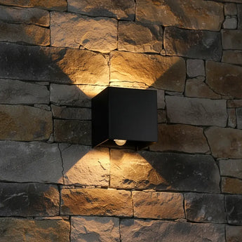 lampe extérieure avec capteur de mouvement, applique murale extérieure LED IP65, éclairage extérieur moderne avec capteur