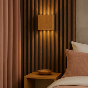 applique murale bois, applique bois LED, luminaire mural bois, applique murale design, applique bois moderne, applique murale salon