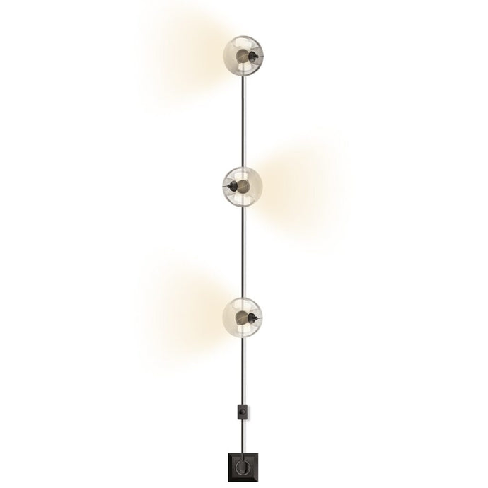 système d’éclairage DOTS, système d’éclairage modulaire, éclairage moderne DOTS, luminaire métal bronze antique, éclairage plafond et mur, éclairage intérieur design, éclairage d’ambiance moderne