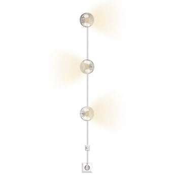 système d’éclairage DOTS, système d’éclairage modulaire, éclairage moderne DOTS, luminaire métal bronze antique, éclairage plafond et mur, éclairage intérieur design, éclairage d’ambiance moderne