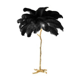 lampadaire autruche, lampe déco autruche, lampadaire design résine, lampadaire E14 LED, lampadaire dimmable, lampe de salon originale