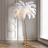 lampadaire autruche, lampe déco autruche, lampadaire design résine, lampadaire E14 LED, lampadaire dimmable, lampe de salon originale
