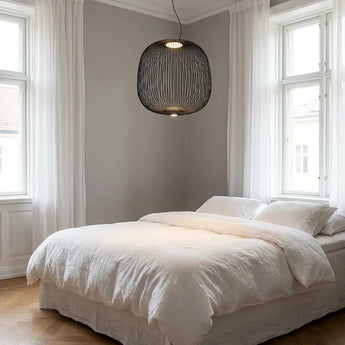 suspension Foscarini, suspension métal, lampe LED dimmable, suspension salle à manger, éclairage intérieur, lampe design moderne