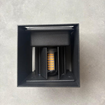 applique murale extérieure noire, lampe murale G9, éclairage extérieur IP65, applique extérieure métal noir