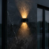 applique murale extérieure noire, lampe murale G9, éclairage extérieur IP65, applique extérieure métal noir