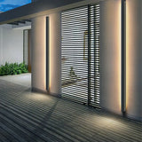 applique murale extérieure noire, lampe murale LED étanche, éclairage extérieur IP65, applique murale longue