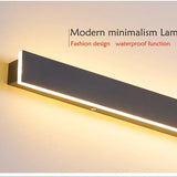 applique murale extérieure noire, lampe murale LED étanche, éclairage extérieur IP65, applique murale longue